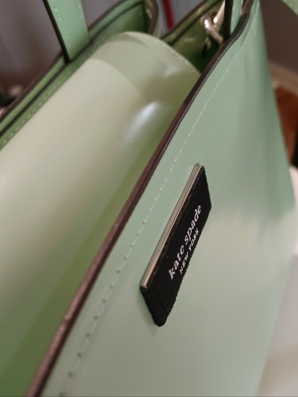 Kate Spade Sam Icon Satchel Crossbody Light Retro Green - Picture 8 of 9